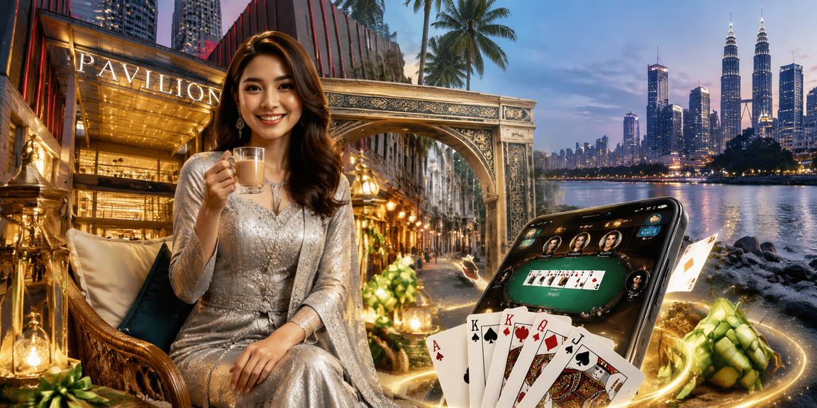 Pemain Malaysia menikmati permainan Teen Patti dalam suasana perayaan Hari Raya di Kuala Lumpur